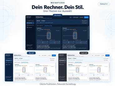 Preview: Weightless Felgen- & Reifenrechner